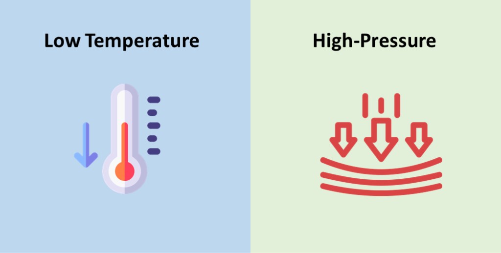 Low temp and high pressure